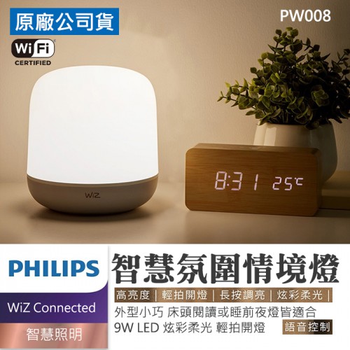 【現貨】PHILIPS WI-FI 智慧 LED 氛圍 情境燈 飛利浦  WiZ Connected  (PW008)
